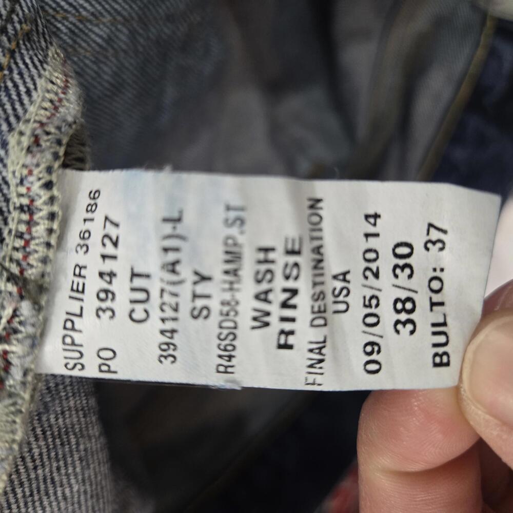 Ralph Lauren Polo Men's Dark Wash Denim Jeans 38x30 Hampton Straight 100% Cotton - Picture 11 of 11
